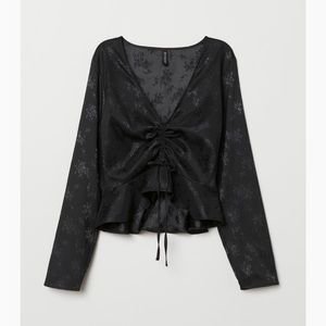 Hm Jacquard-weave blouse